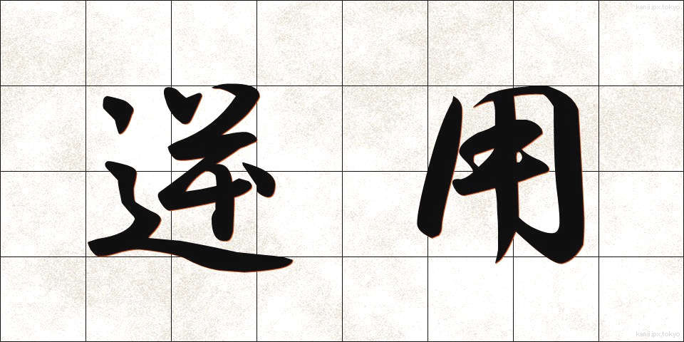 逆用 (ぎゃくよう)