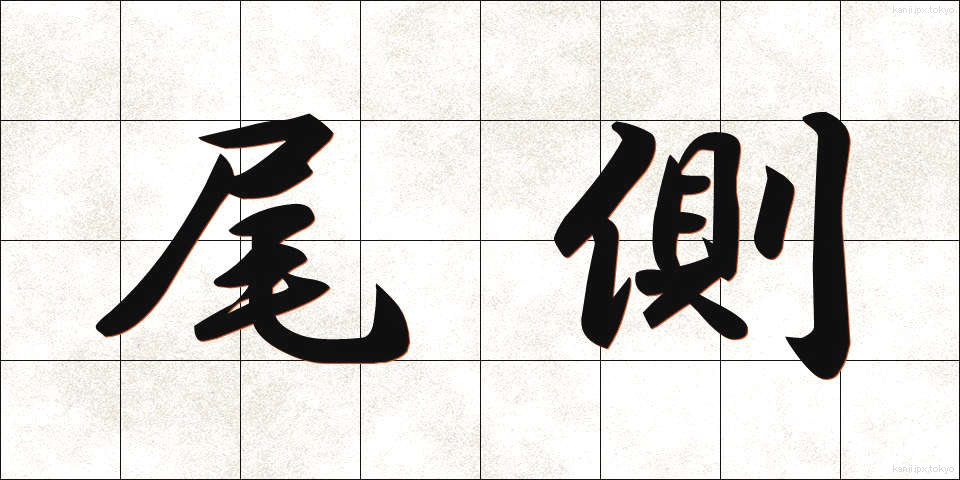 尾側 (びそく)