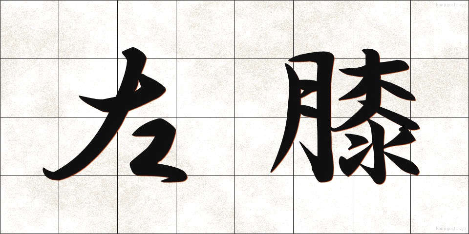 左膝 (さひざ)