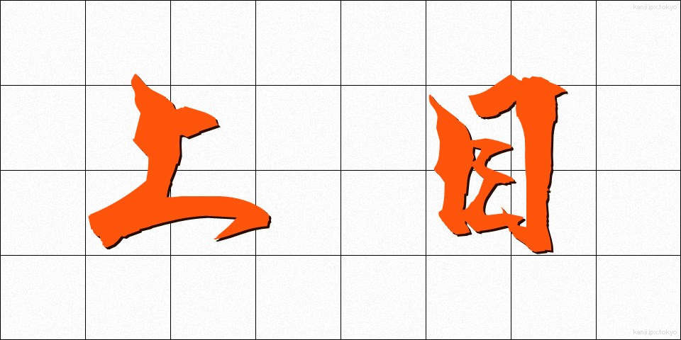 上目 (うわめ)
