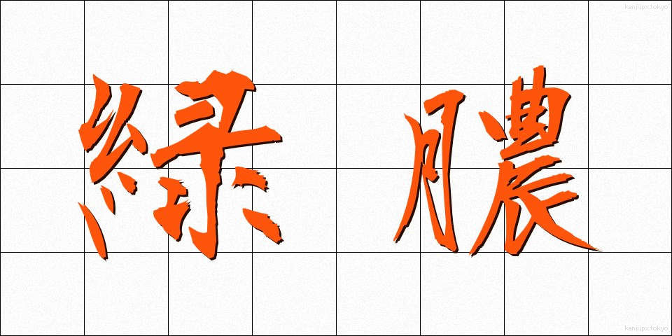 緑膿 (りょくのう)