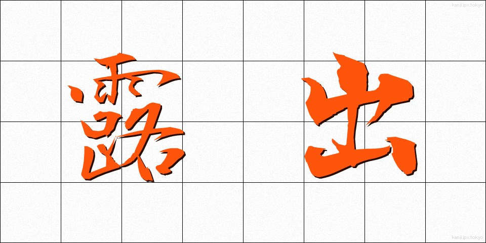 露出 (ろしゅつ)