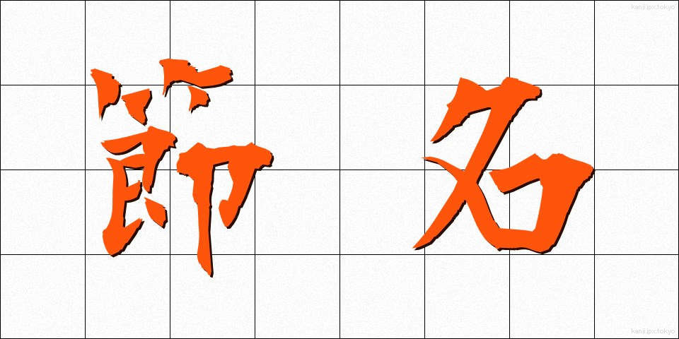 節名 (せつめい)