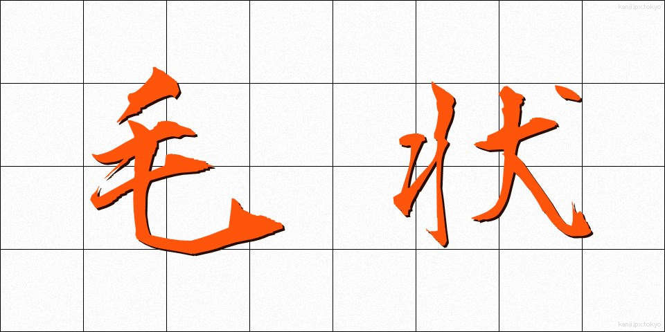 毛状 (もうじょう)