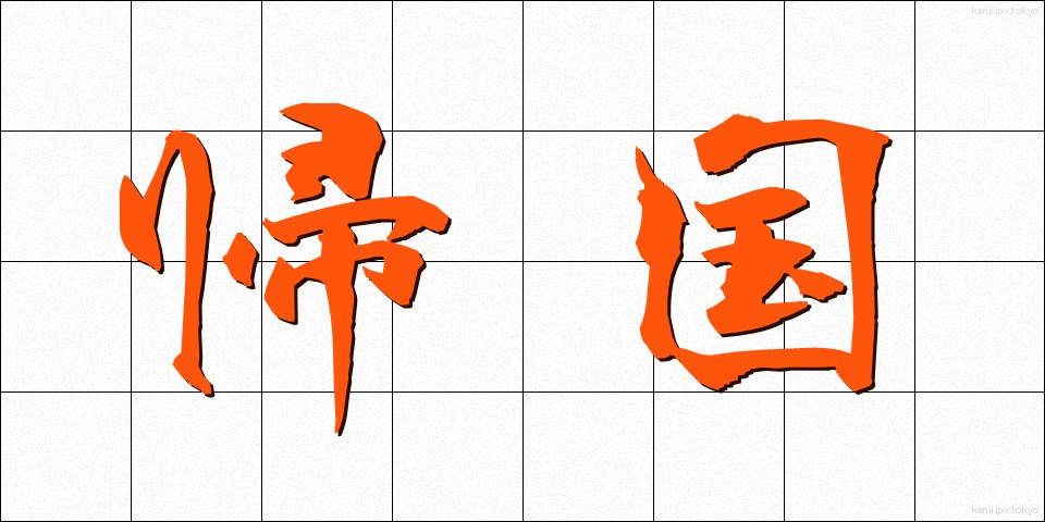帰国 (きこく)