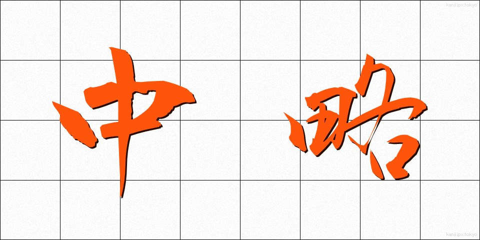 中略 (ちゅうりゃく)