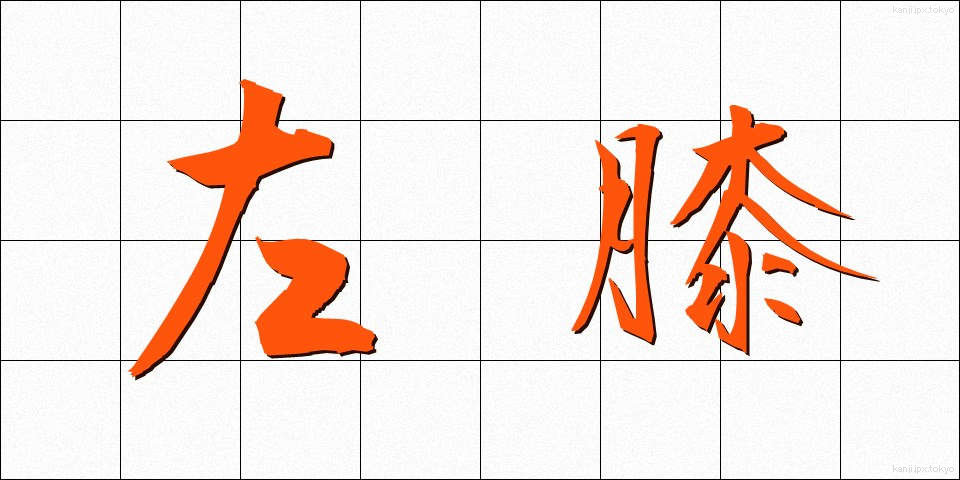左膝 (さひざ)