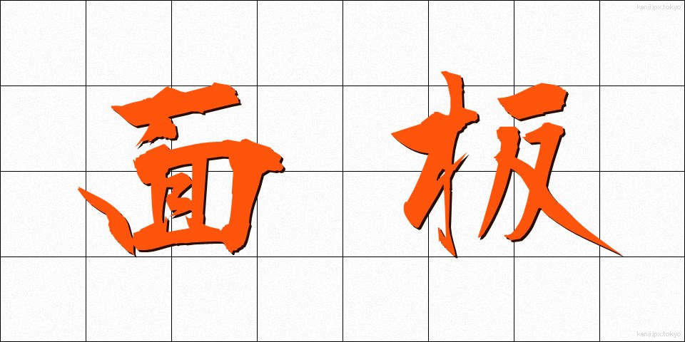 面板 (めんばん)