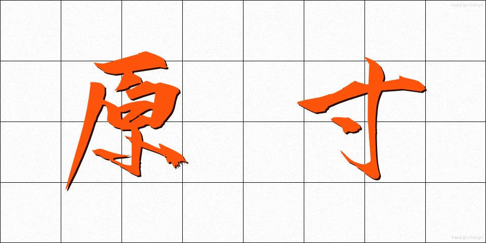 原寸 (げんすん)