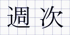 週次
