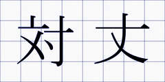 対丈