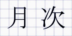 月次