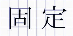 固定