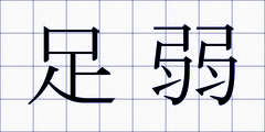足弱