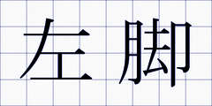 左脚