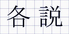 各説