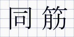 同筋