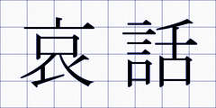哀話
