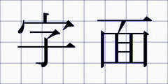 字面