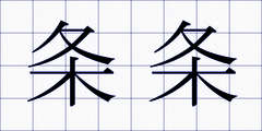 条条