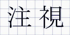 注視