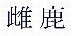雌鹿