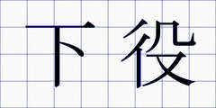 下役