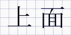 上面