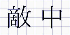敵中