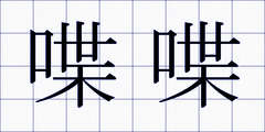喋喋