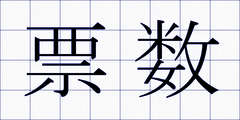 票数