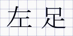 左足