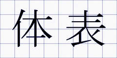 体表