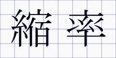 縮率