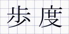 歩度