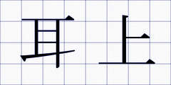 耳上