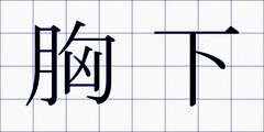 胸下
