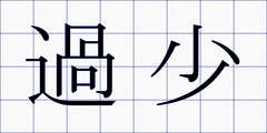 過少