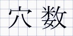 穴数