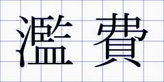 濫費