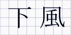 下風