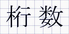 桁数