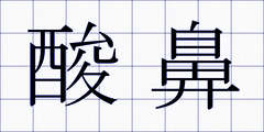 酸鼻