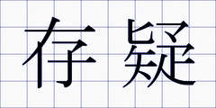 存疑