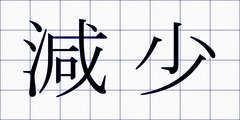 減少