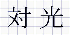 対光