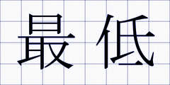 最低