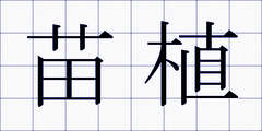 苗植
