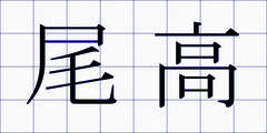 尾高
