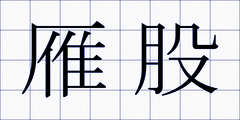 雁股